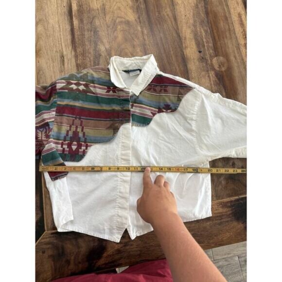 Roper Women's Multicolor Long Sleeves Button Down Shirt Top Size XL - Picture 3 of 5